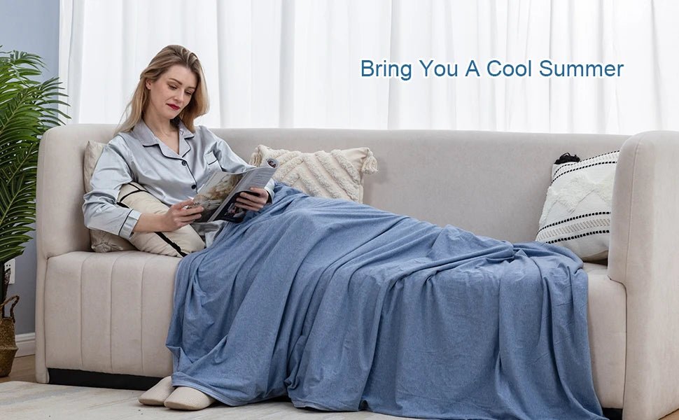 Stay Cool Blanket for Hot Sleepers - Lightweight Summer Relief - silverfoxgoods